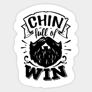 Chin Full Of Win Sticker